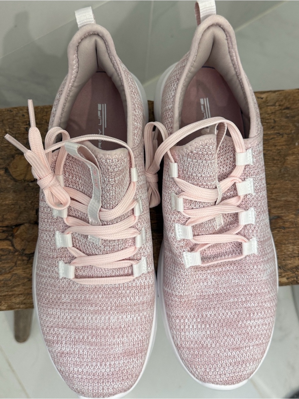 Aleader  Pink Knit Slip-on Look Women's Walking/ Running Sneaker- NWOT